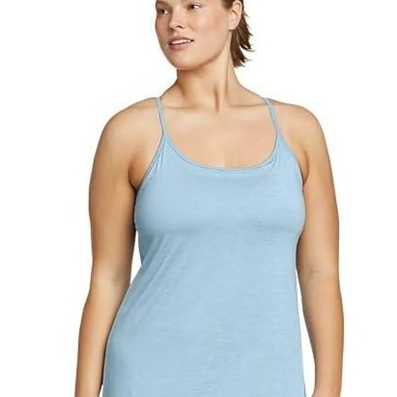 New Eddie Bauer Womens XXL Coast Blue Resolution Sleeveless Athletic Sport Dress