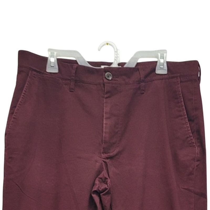 Goodfellow &amp; Co Mens 36 X 32 Maroon Cotton Spandex Straight Leg Denim Jeans