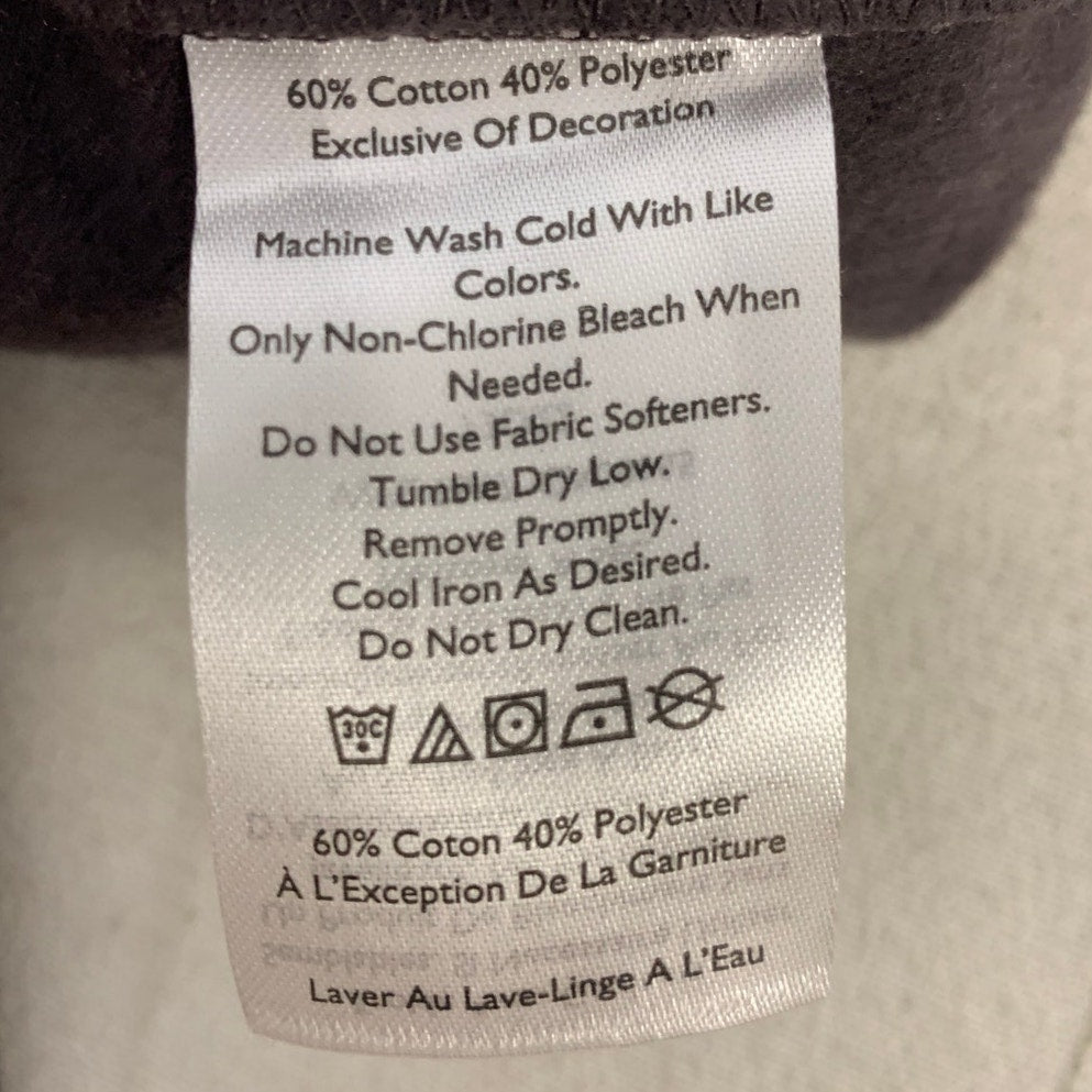 New Eddie Bauer Mens XXL Purple Camp Fleece Crewneck Pullover Sweatshirt