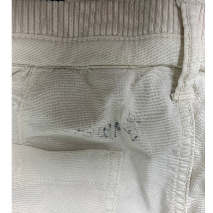 New American Eagle Womens Size 2 Khaki Ribbed Waist Lightweight Cargo Pants