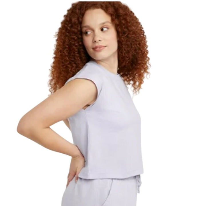 New 5-Pack Hanes Womens Small Purple Ringspun Cotton Cap Sleeve Muscle Tees