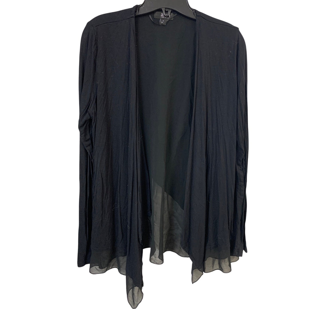 Lot of 2 Ana Unbranded Womens Large Long Sleeve Open Front Cardigan Sweaters