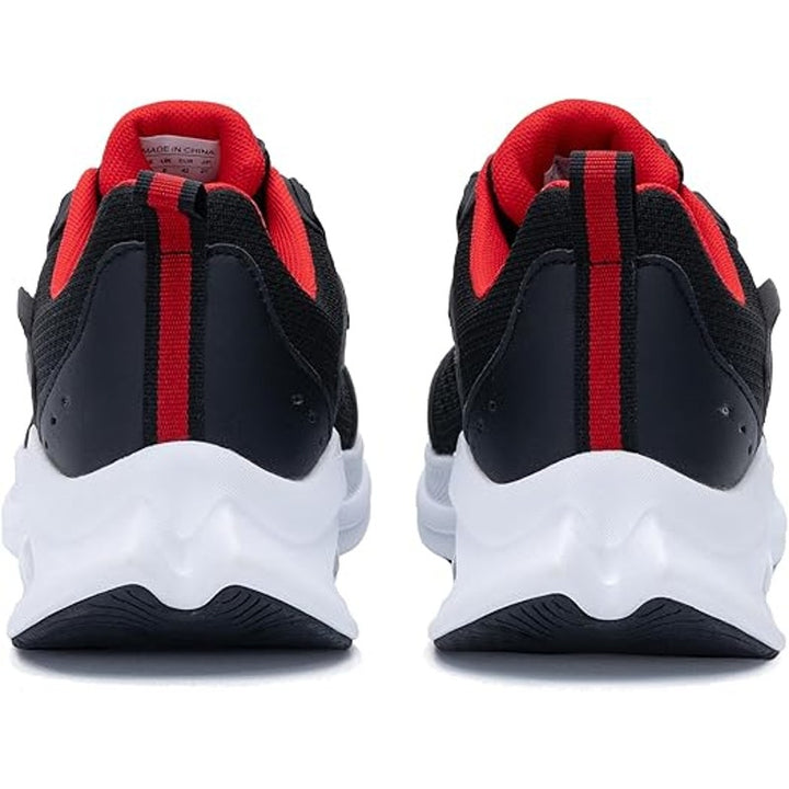 AOV Beasur Mens 10 Black Red Walking Athletic Plantar Fasciitis Relief Shoes