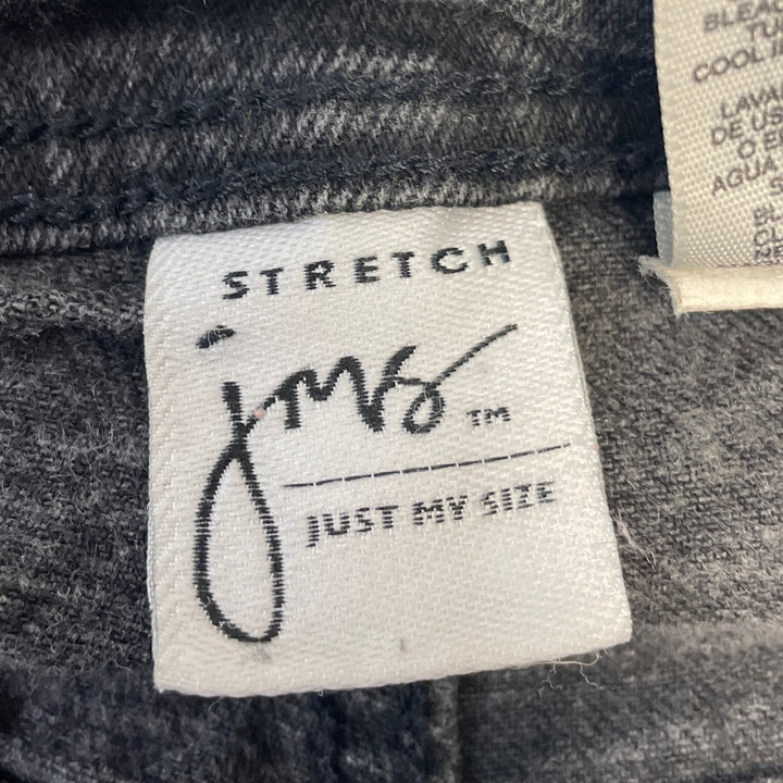 JMS Just My Size Womens 16W Black Cotton Stretch Straight Leg Denim Jeans