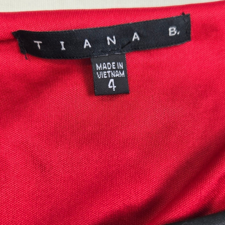Tiana B Womens Size 4 Long Sleeve Polyester Spandex Stretch Bodycon Dress