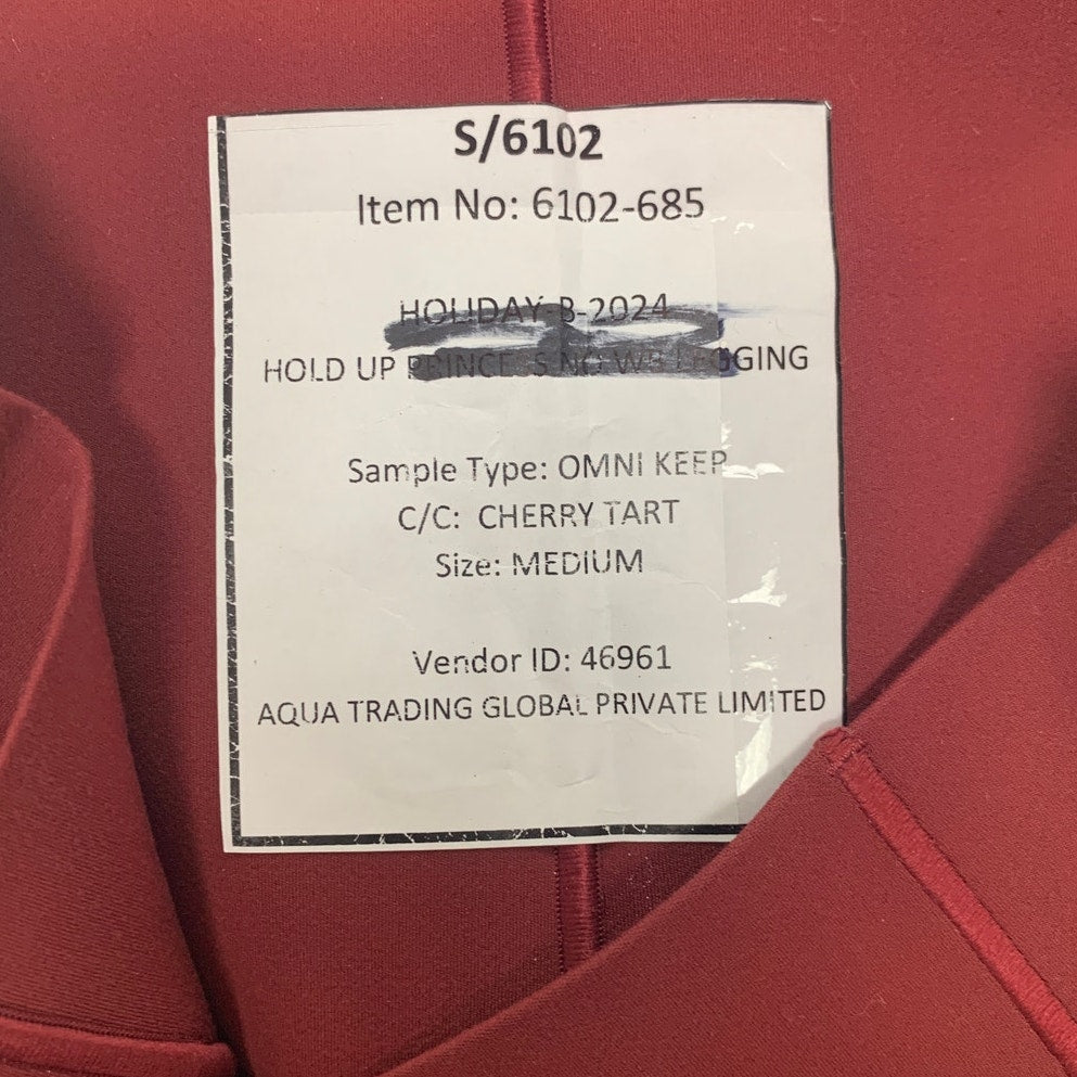 New American Eagle Womens Medium Red Hold Up Princess No Waistband Leggings