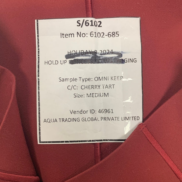 New American Eagle Womens Medium Red Hold Up Princess No Waistband Leggings
