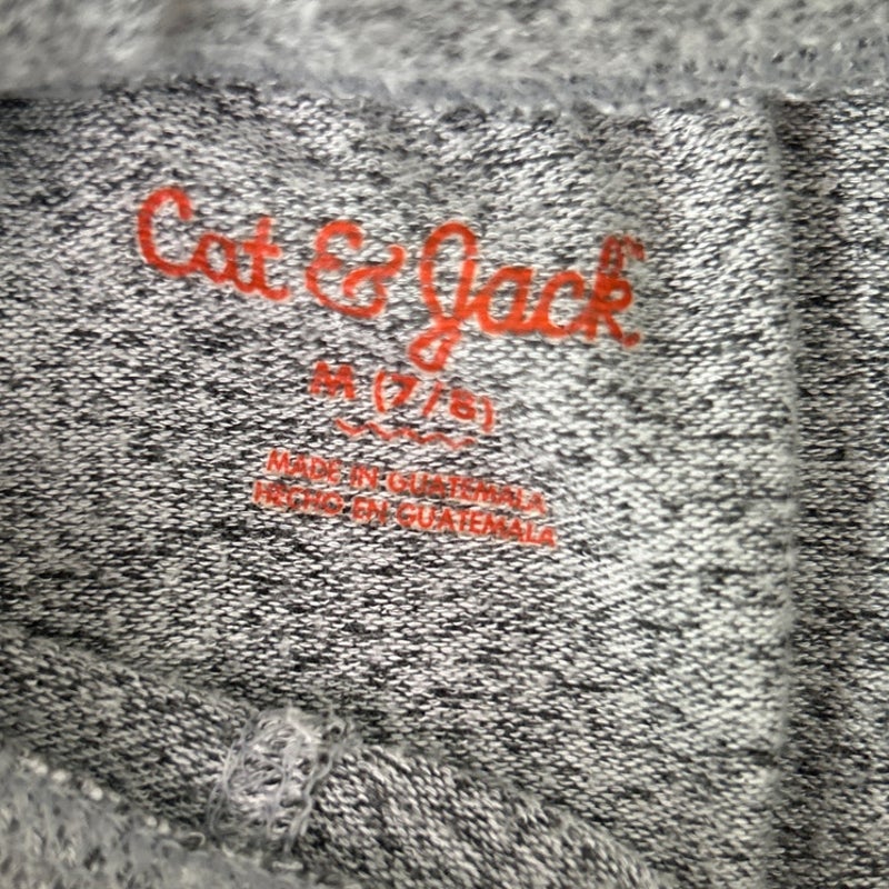 2 New Cat &amp; Jack Girls Medium (7/8) Long Sleeve Button Up Shirt Jogger Pants