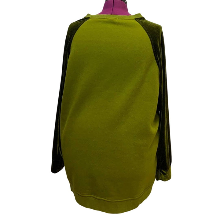 Z Avenue USA 2XL Long Sleeve Super Soft Raglan Crew Neck Sweatshirt w Pockets