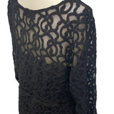New Lane Bryant Womens Plus Size 18/20 Long Sleeve Lacy Overla Sheath Dress LBD
