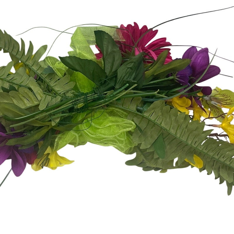 Pretty Spring Faux Flower Bouquet Wall Home Decor Above Doorway Floral Spray