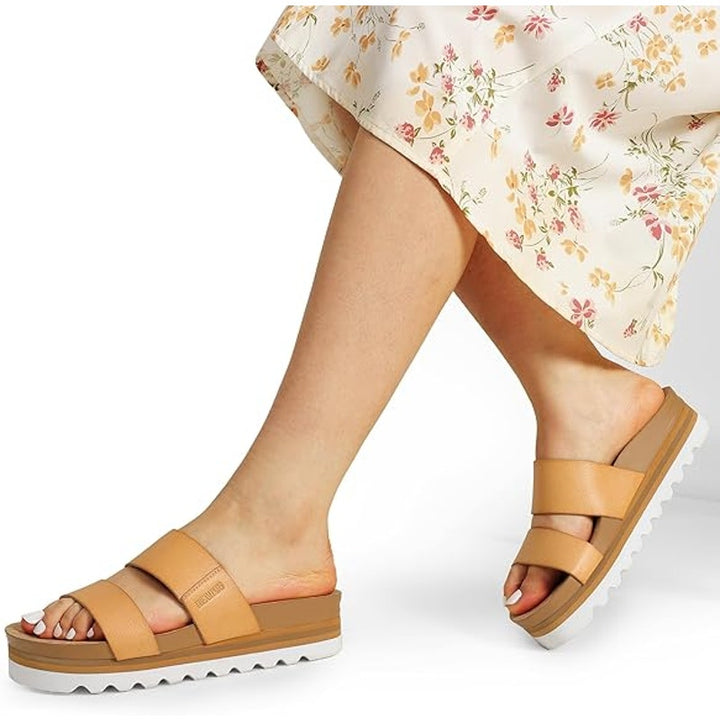 New Dream Pairs Womens Size 6 Platform Wedge Cork Cushion Arch Support Sandals