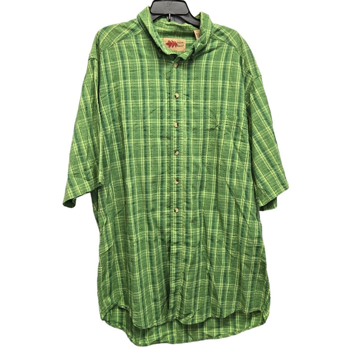 Field N Forest Mens 2XLT Plaid Short Sleeve Button Down Shirt w Front Pocket