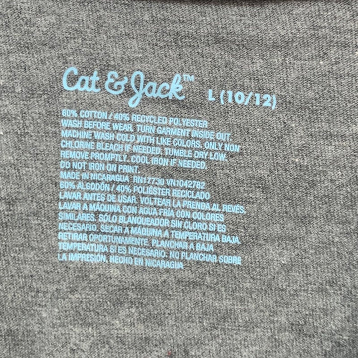 2 New Cat &amp; Jack Boys Large (10/12) Long Sleeve T Shirt Straight Huskey Pants