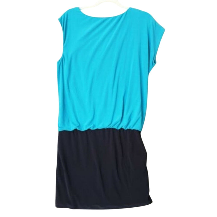 NWT New Bisou Bisou Womens Size 12 PolySpandex Ruched Asymmetrical Dress