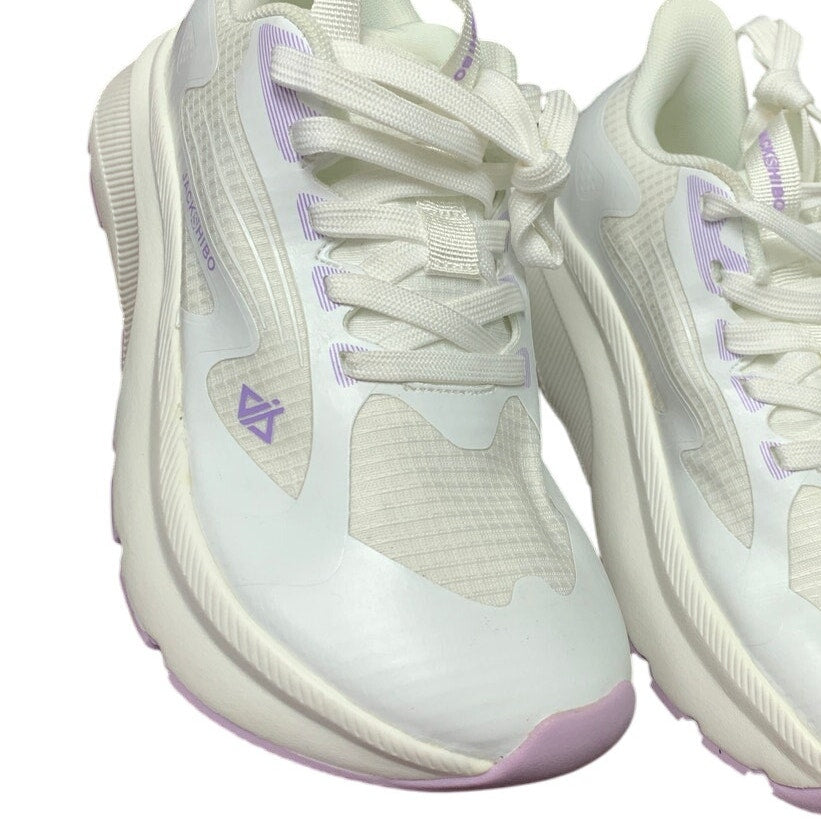 Jackshibo Womens Size 7 White Wide Toe Box Lace Up Arch Support Athletic Shoes