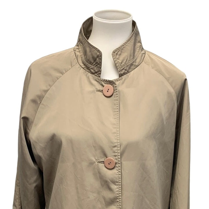 Alanni Womens Medium Lined Long Sleeve Button Down Trench Lightweight Jacket
