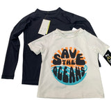 2 Art Class All In Motion Boys XS (4/5) Long and Short Sleeve Swim Shirts