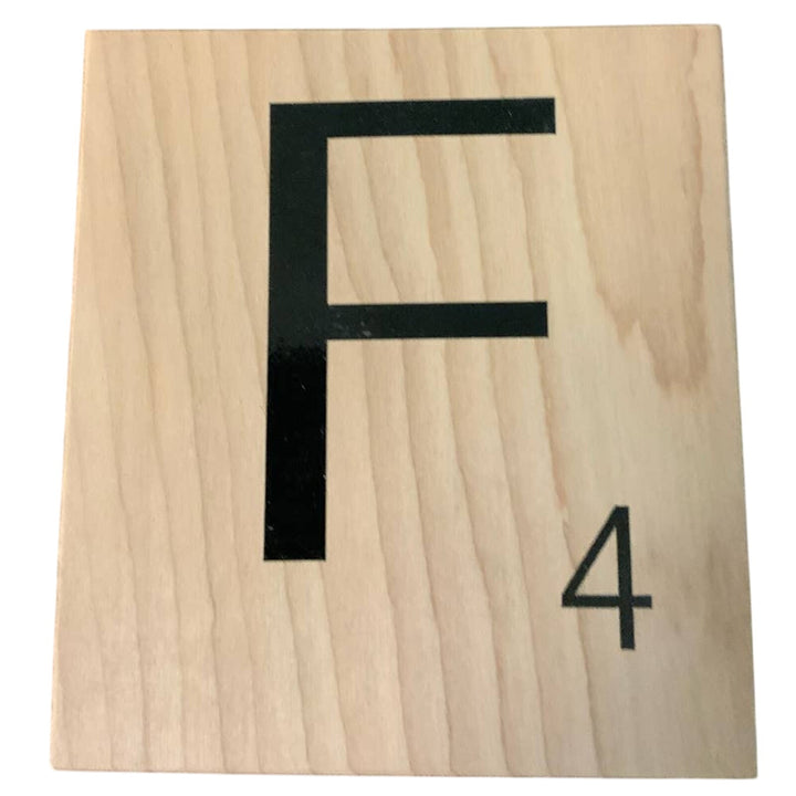New 5" X 5.5" Scrabble Game Letter Wooden Alphabet Tiles Craft Supply Letter