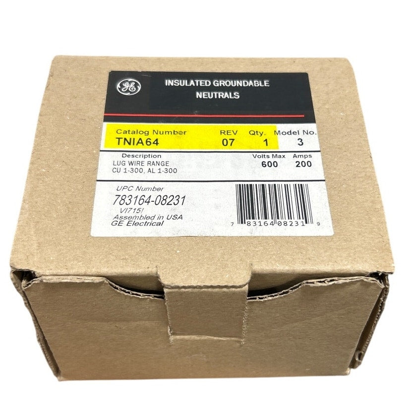 New GE TNIA64 Fusible Neutral Kit for Use w Fusible NEMA 1 TH3364C Safety Switch