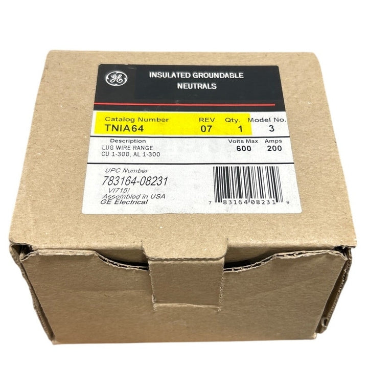 New GE TNIA64 Fusible Neutral Kit for Use w Fusible NEMA 1 TH3364C Safety Switch