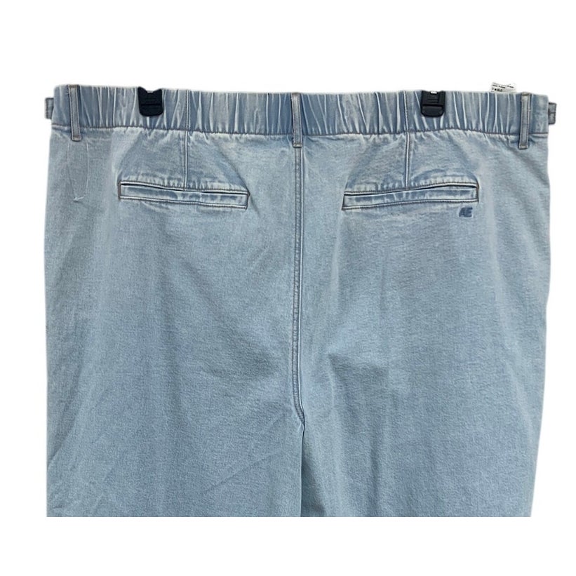 New American Eagle Womens Plus Size 22 Blue Cotton Blend Wide Leg Trouser Pants