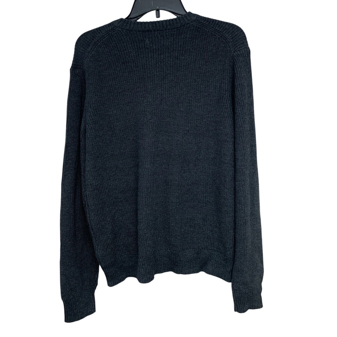 New American Eagle Mens Medium Gray Long Sleeve Wool Blend Crew Neck Sweater