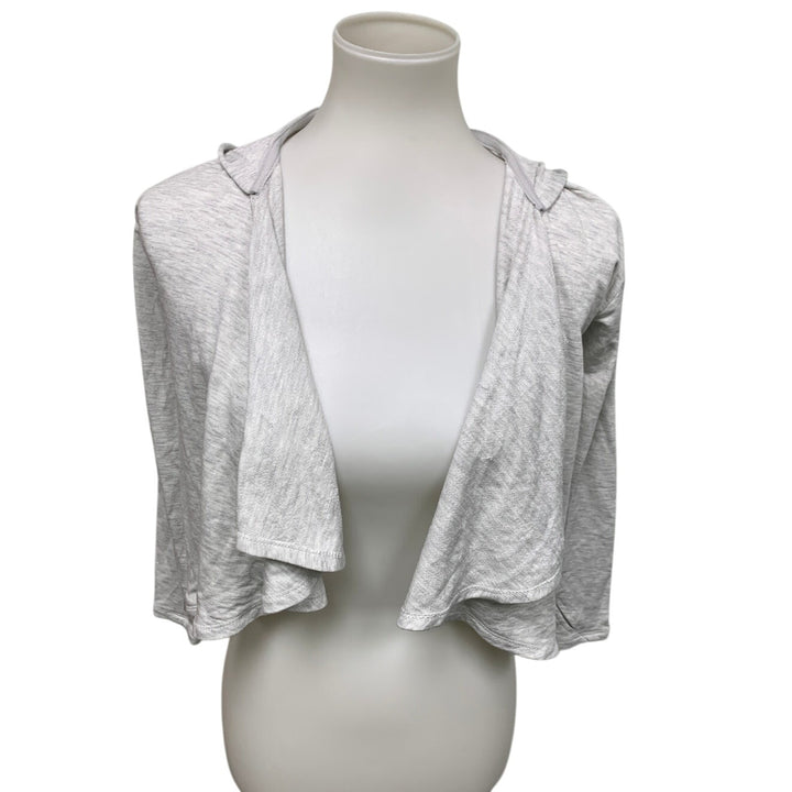 New All In Motion Girls XS Open Front Hoodie Jacket Coverup w Thumbholes