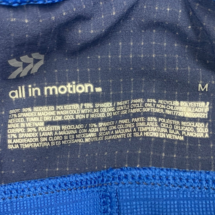 New All In Motion Mens Medium Quick Dry Moisture Wicking Secure Pocket Shorts