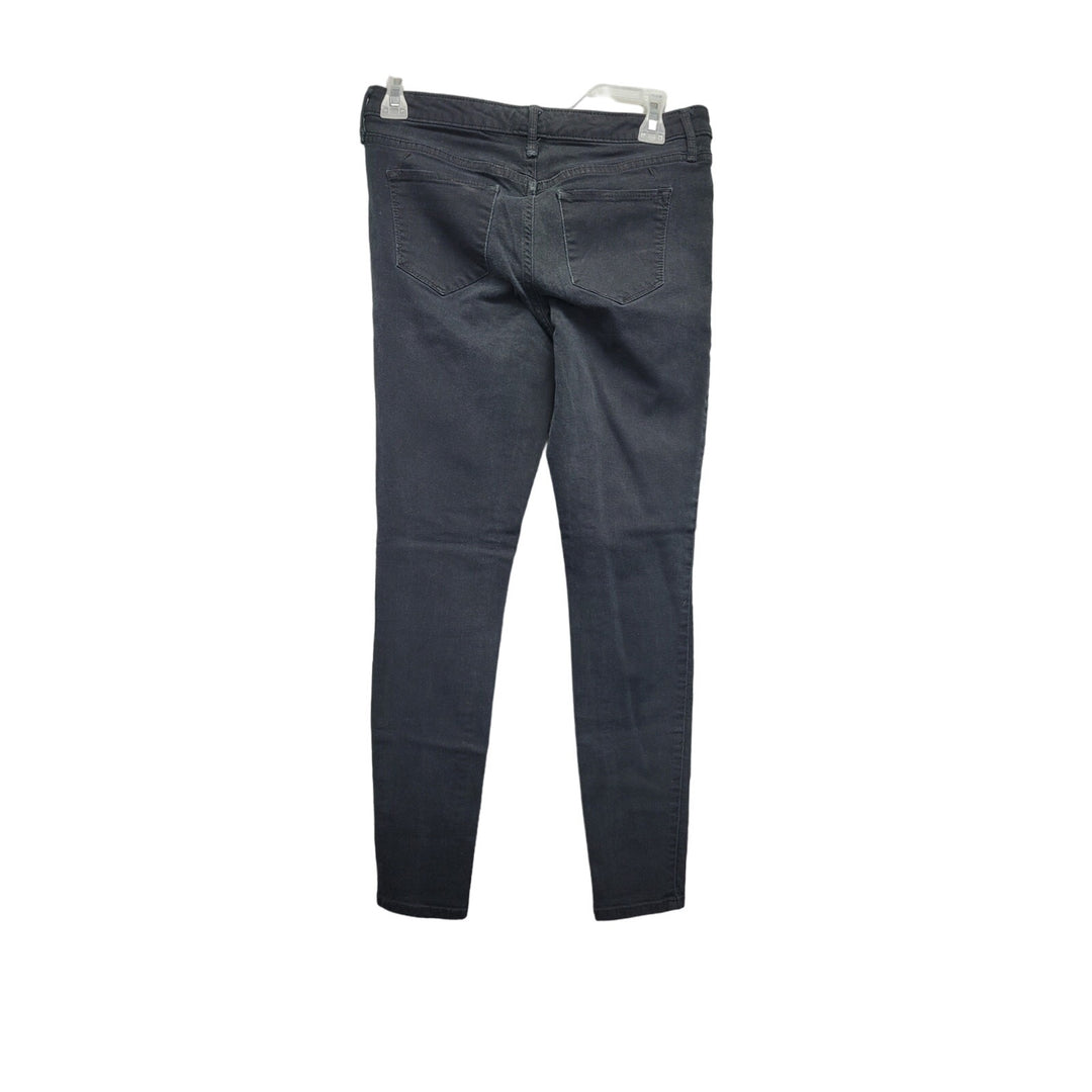Mossimo Denim Womens 6 Cotton Blend Mid Rise Faux Pockets Super Stretch Jeggings