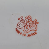 Vintage Made In Japan Floral Fine China Roses Blue Flower Bouquet Handle Dish