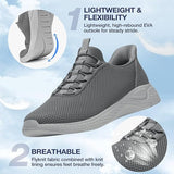 Zurin Mens Size 11 Gray Mesh Slip On Arch Support Walking Sneaker Athletic Shoes