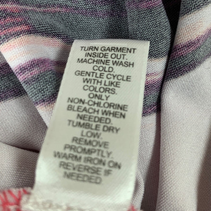 Cato Womens Size 22/24W Pink PolySpandex Sleeveless Striped Floral Maxi Dress