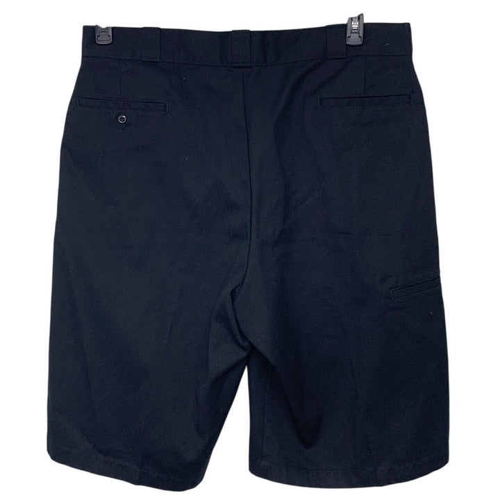 Mens Size 40 Black PolyCotton Machine Wash Knee Length Uniform Shorts w Pockets