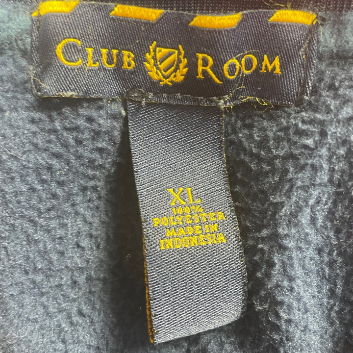 Club Room Mens XL Navy 100% Polyester Long Sleeve Crew Neck Pajama Shirt