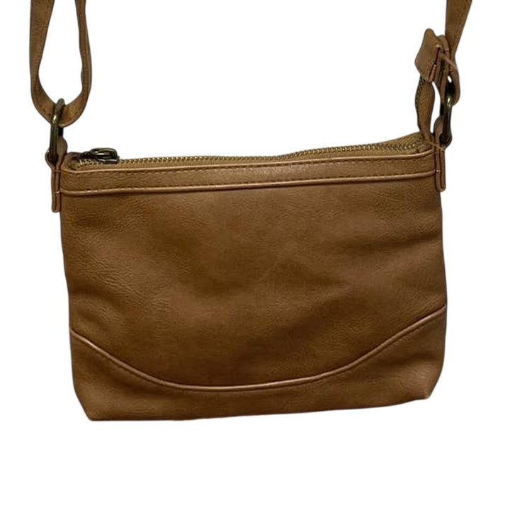 Small Faux Leather Crossbody Braided Fringe Adjustable Strap Handbag Purse