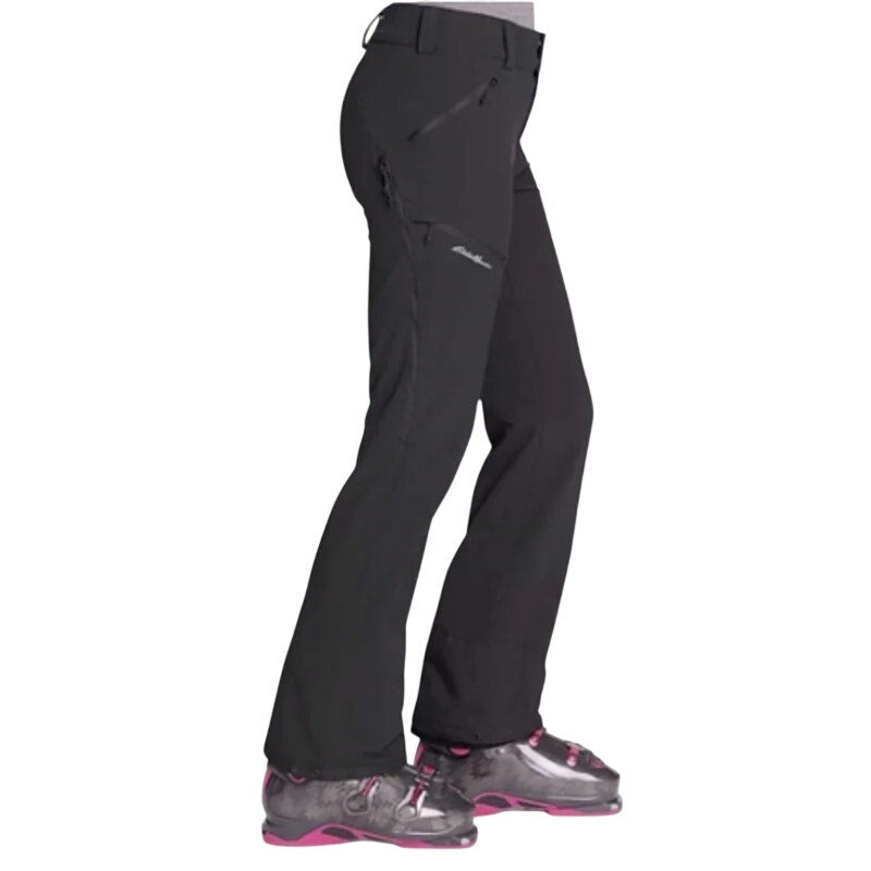 New Eddie Bauer Women TXXL Black First Ascent Guide Pro Soft Ski Tour Pants