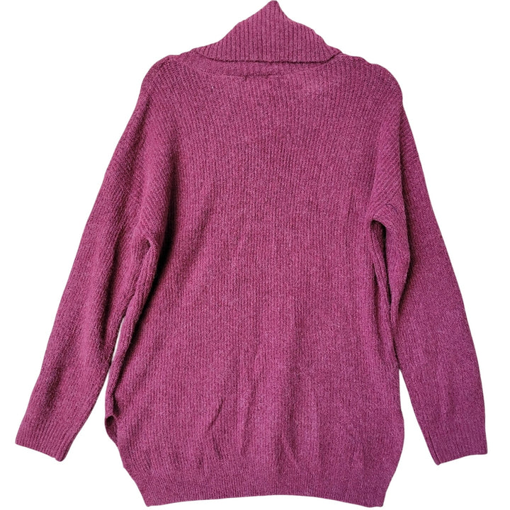 NWT New Hippie Rose Juniors Small Wine Red Turtleneck Polyester Tunic Sweater