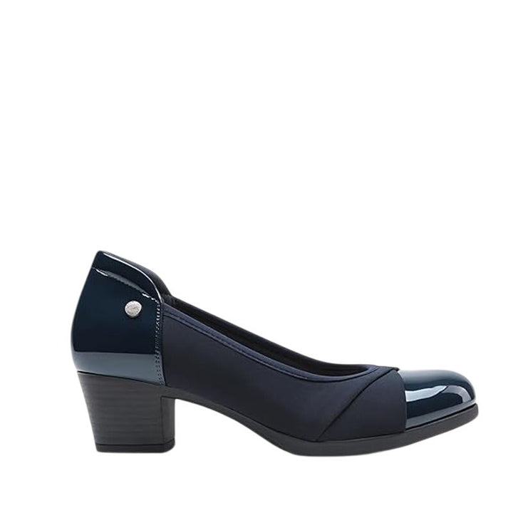 New Dream Pairs Womens Size 7 Navy Blue 2" Chunky Block Heel Closed Toe Shoes