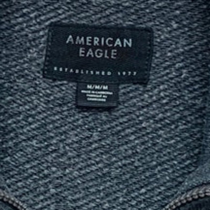 New American Eagle Womens Medium Long Sleeve Quarter Zip Pullover Sweatshirt