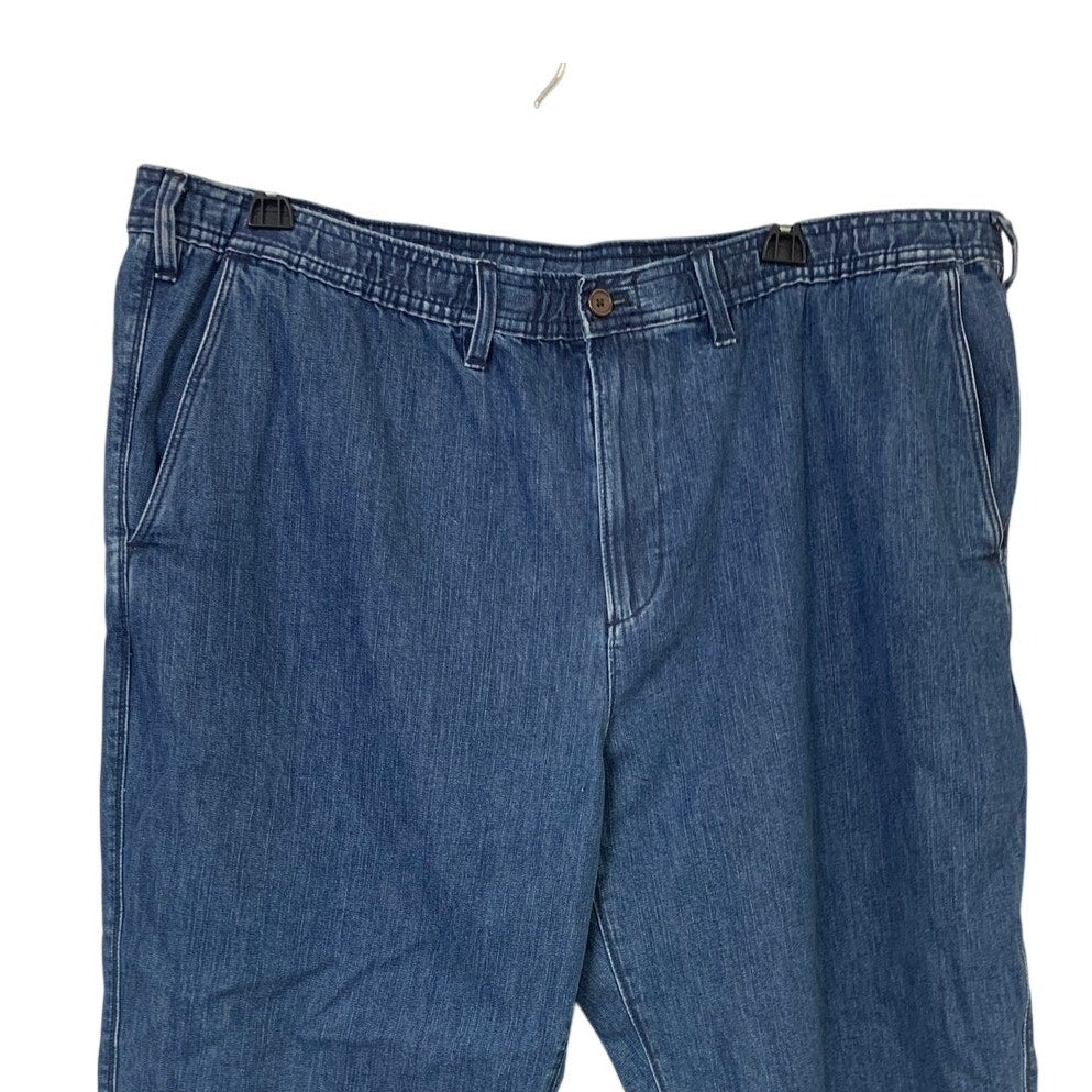 New Eddie Bauer Womens 3XL Elastic Waist Drawstring Pull On Jeans w Pockets