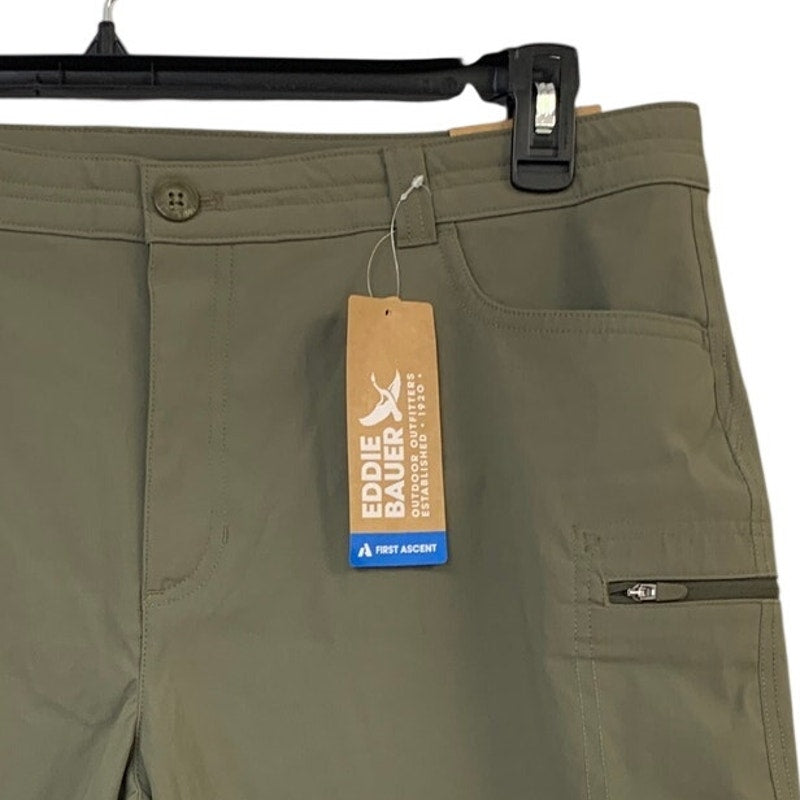 New Eddie Bauer Womens Size 18 Slate Green UPF 50+ Guide Shorts w Pockets