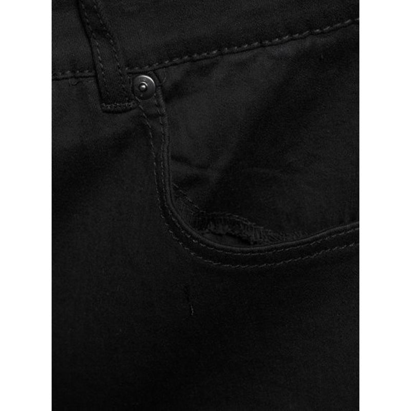 NWT New Terra &amp; Sky Womens Plus Size 24W Black Denim Tummy Control Skinny Jeans
