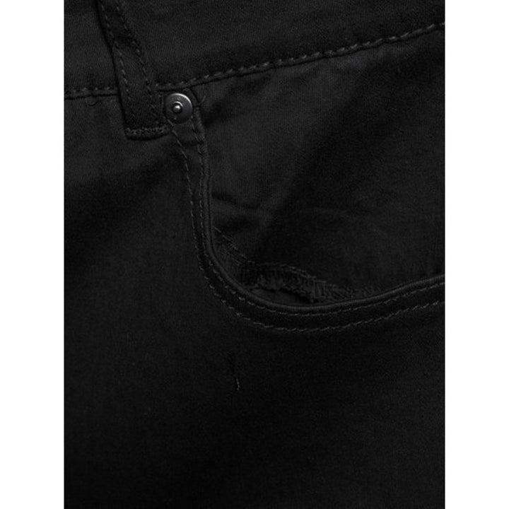 NWT New Terra &amp; Sky Womens Plus Size 24W Black Denim Tummy Control Skinny Jeans