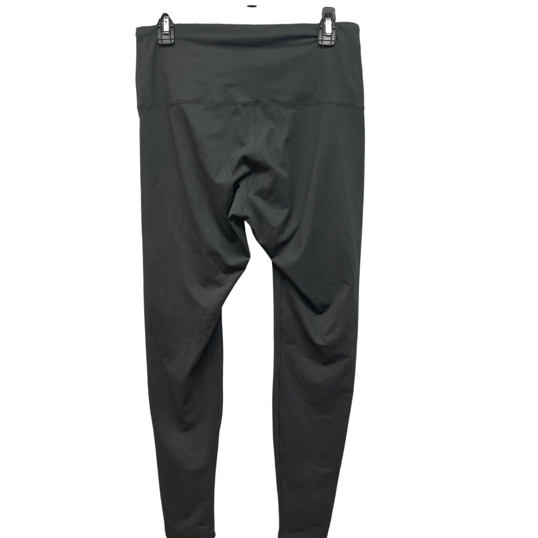 Womens Large Polyester Spandex Blend Stretchy High Waist Ankle Leggings