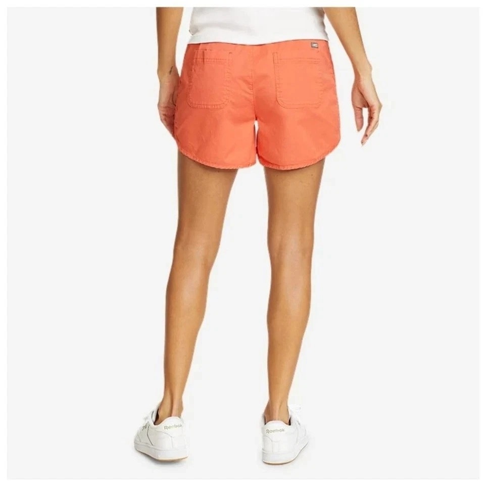 New Eddie Bauer Womens Size 16 Cayenne Aspire Stretch Cotton Pull On Shorts