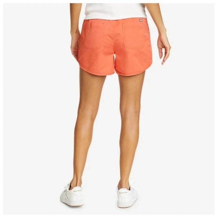 New Eddie Bauer Womens Size 16 Cayenne Aspire Stretch Cotton Pull On Shorts