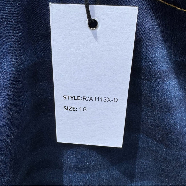 NWT New Bamboo Womens Size 18 Cotton Blend Super Soft Denim Blue Jeans
