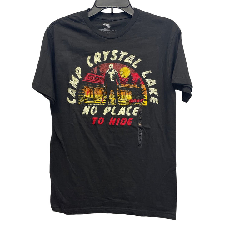 New Friday the 13th Mens Small Camp Crystal Lake Short Sleeve Crew Neck Tee