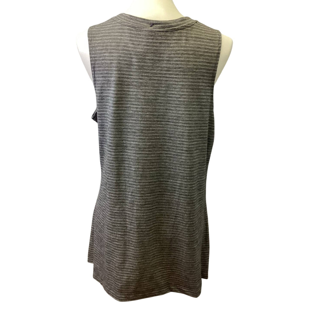 Hand Printed Upcycled Womens Large Equality Rainbow Pride Sleeveless Tank Top